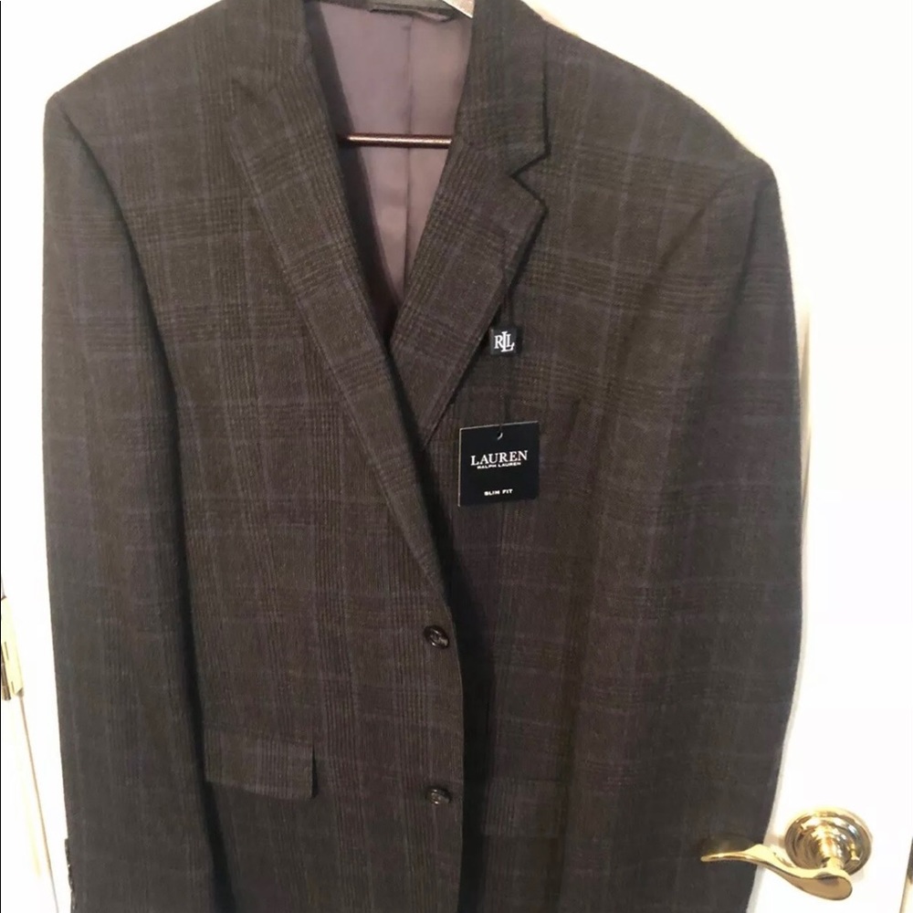 Ralph Lauren Charcoal Slim Fit Sports Jacket 40L